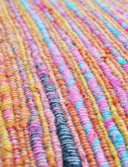 Hippie Chic Striped Cushion Cover