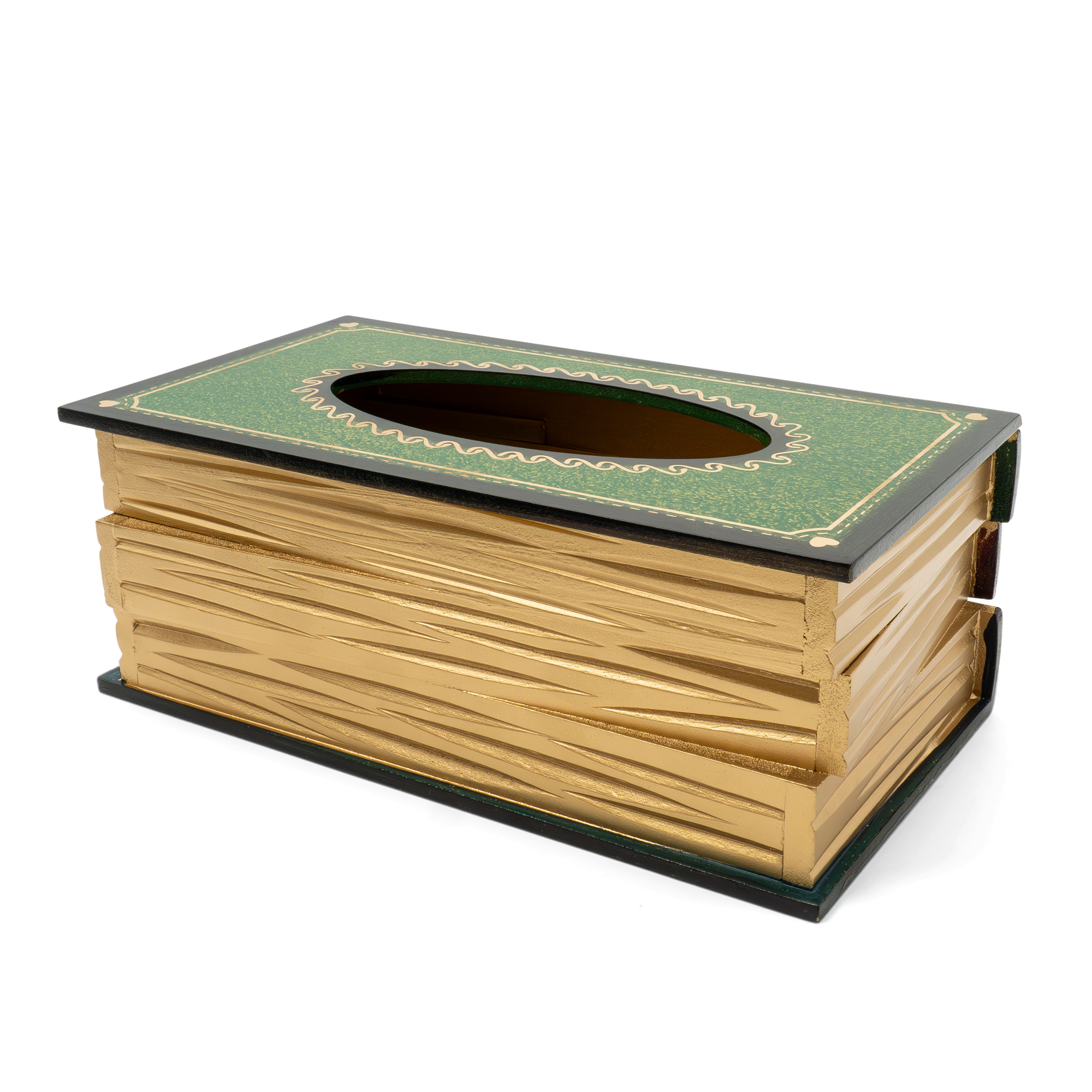 Holz Taschentuch Spender Home Nastuch Vintage Bücher Dispenser