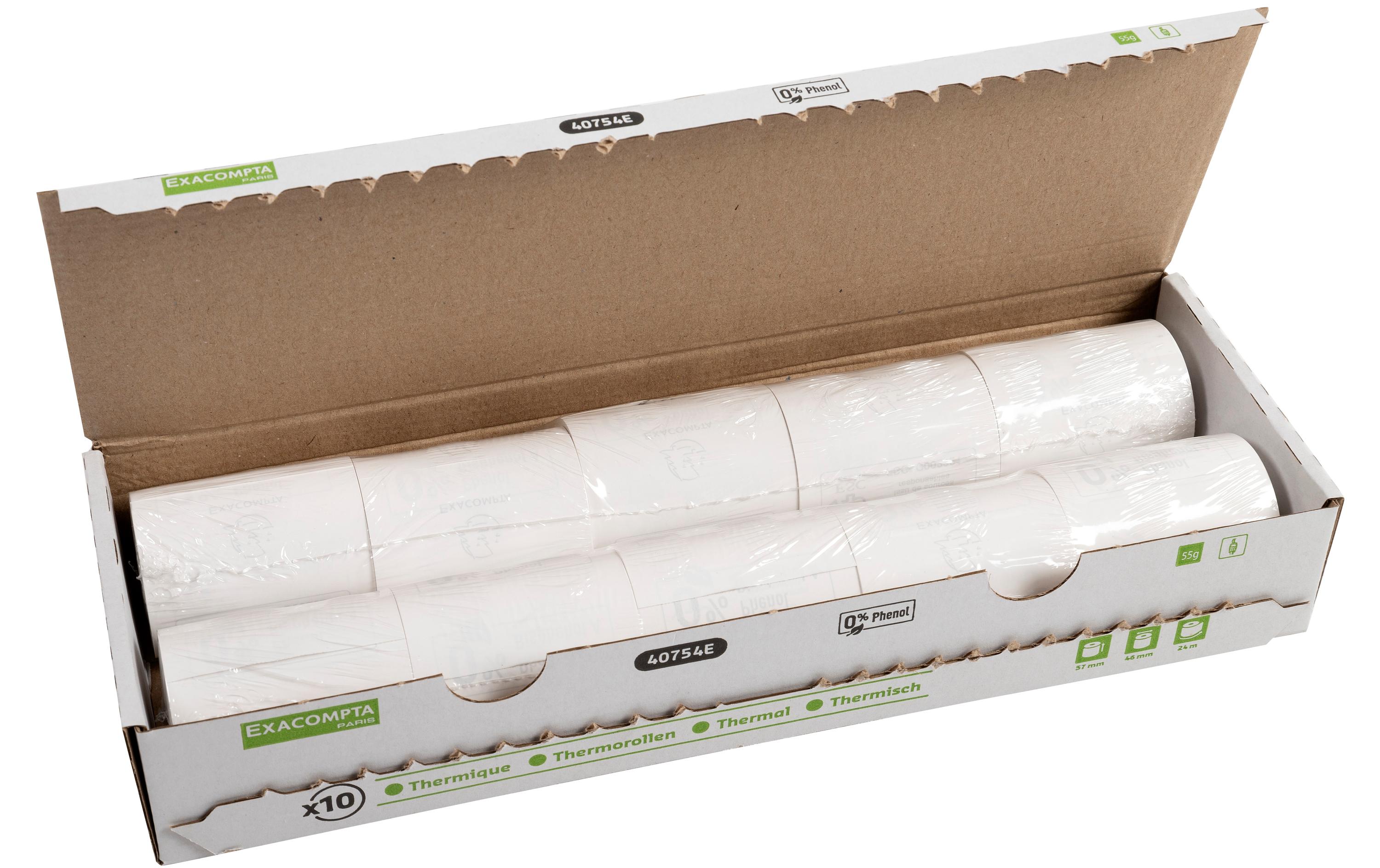 Thermo-Papierrolle 57 x 46 x 12 mm, 24 m, 10 StückAdditionsrollen