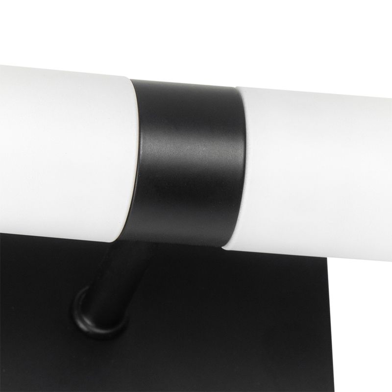 Moderne badkamer wandlamp zwart IP44 2-lichts - Bath