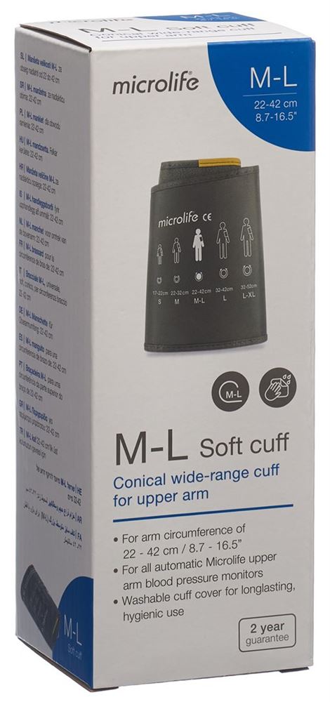Microlife Soft-Manschette Oberarm M-L 22-42cm anthrazit 1 Stk