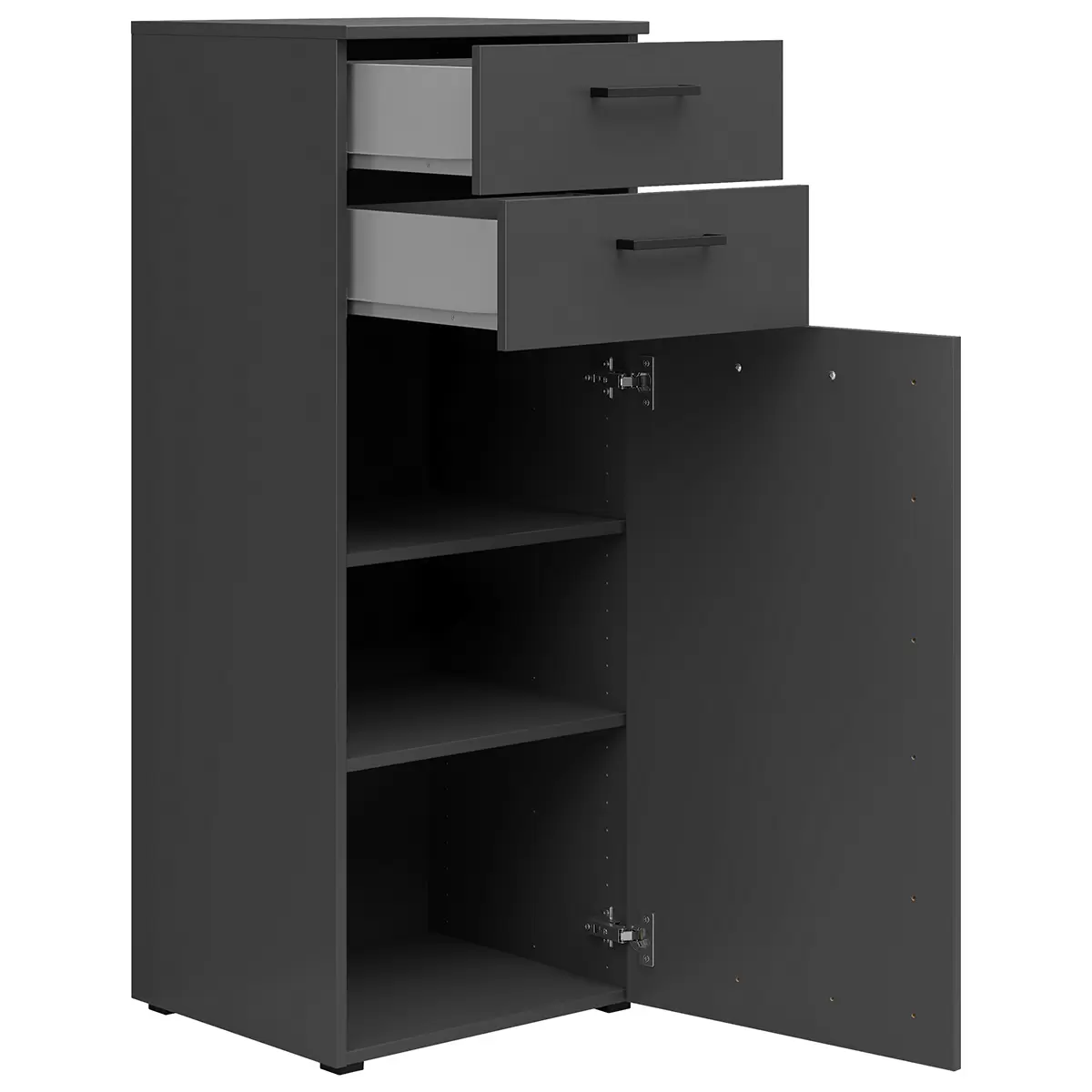 Kommode1T2L Cabinet Anthrazit