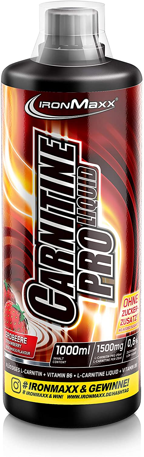 Carnitin Pro Liquid - 1000ml - Erdbeere