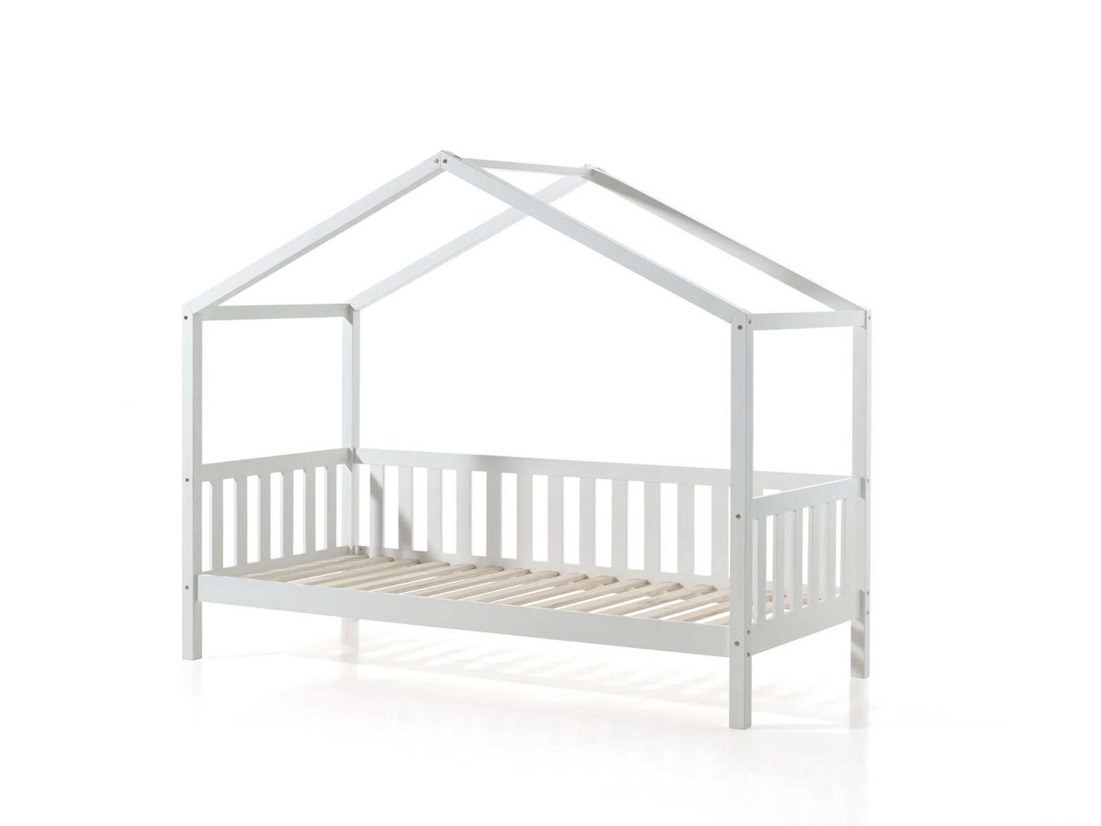 Hausbett DALLAS - weiß - Kiefer massiv - 90x200 cm