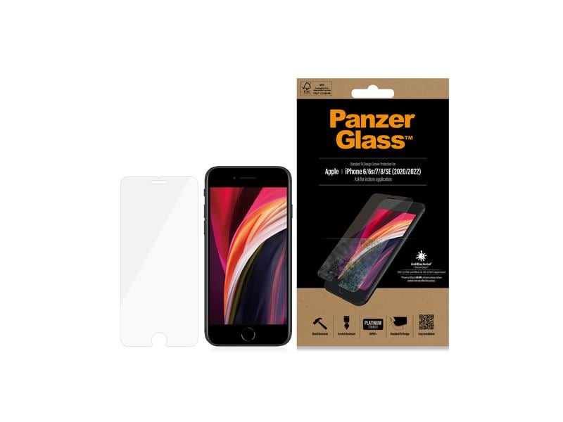 Panzerglass Displayschutz Standard Fit iPhone 6/6S/7/8/SE 2 Display-Schutzfolie für das Apple iPhone 6/iPhone 6s/iPhone 7/iPhone 8/iPhone SE (2. Gen. / 2020)/iPhone SE (3. Gen. / 2022)