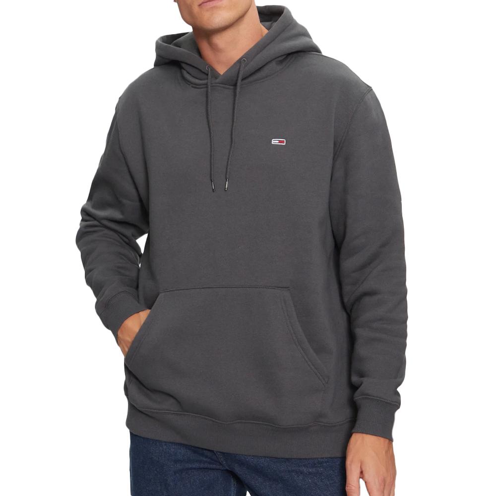 Tommy Hilfiger Sweat à Capuche Gris Homme Tommy Hilfiger Flag Hoodi