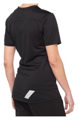 Maillot Manches Courtes Femme 100% Ridecamp Noir / Gris