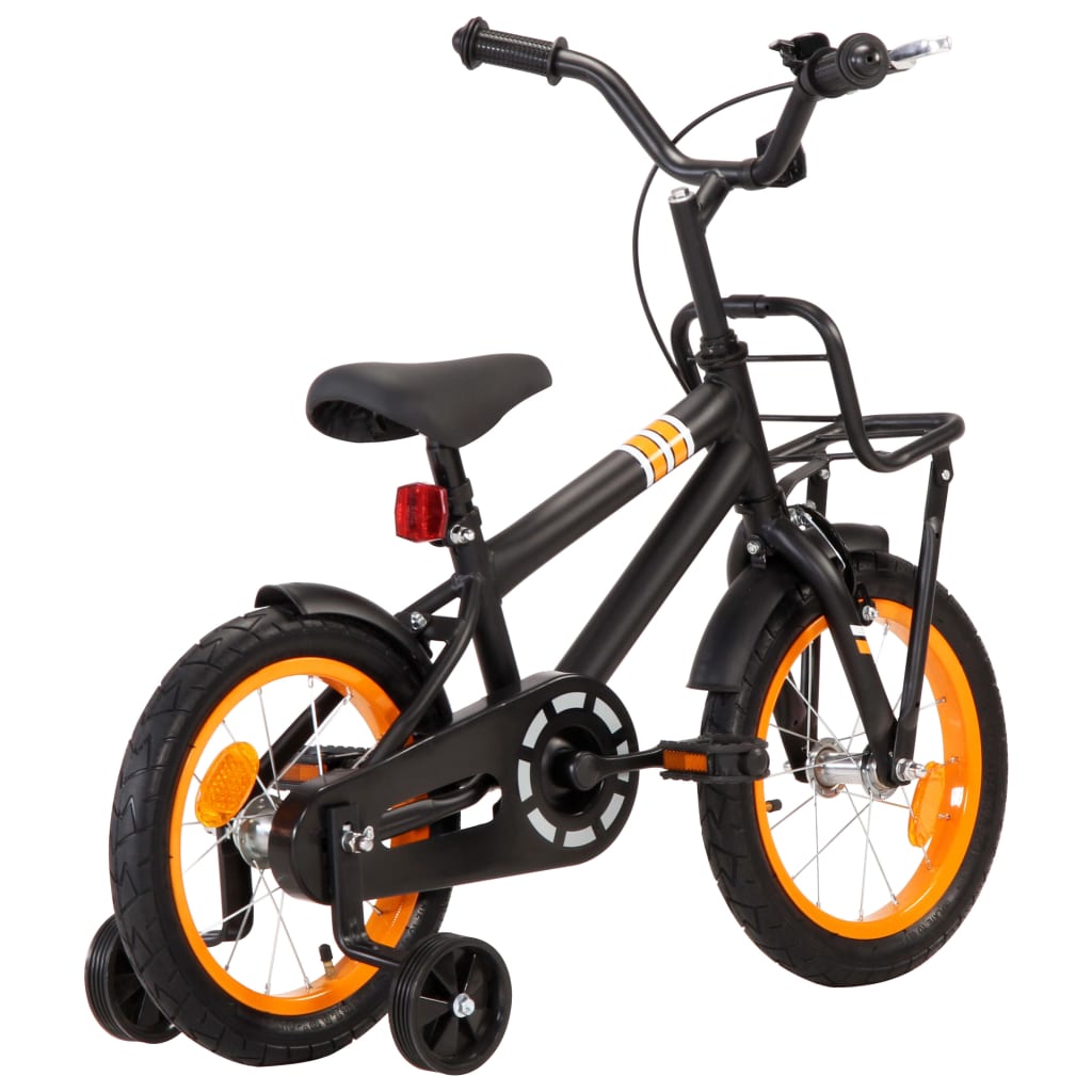 Bicicleta Vidaxl de 14 polegadas com bagageiro dianteiro