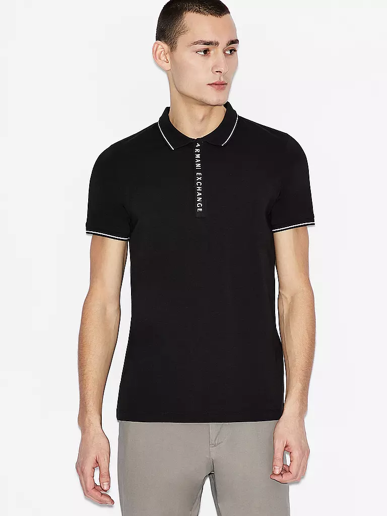 ARMANI EXCHANGE Poloshirt  schwarz