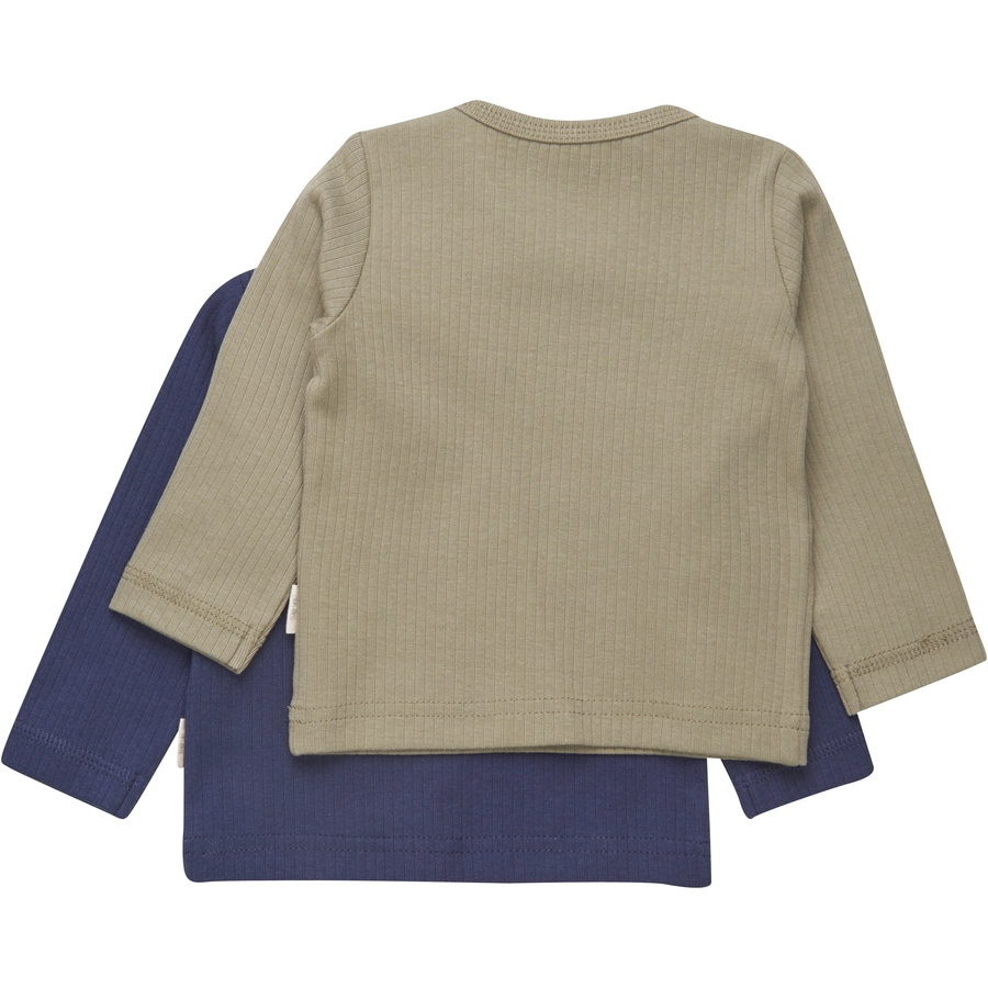 Minymo Langarmshirt  2er Pack Dark Navy