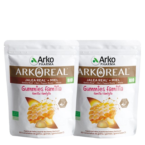 Arkoreal Geleia Real e Mel 2x60 gomas Preço Especial