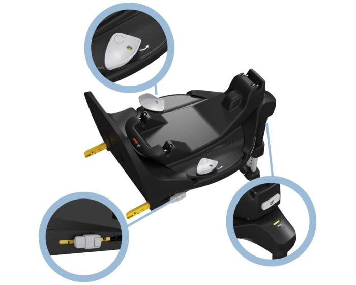 FamilyFix 360 Pro 0 - 4 Y  40 - 105 cm  0 - 17 kg    Innovative SlideTech®-Technologie |    FlexiSpin-Drehung mit nur einer Hand |    Sichere Fahrten ab der Geburt bis zu 4 Jahren |    Visuelles Installationsfeedback |