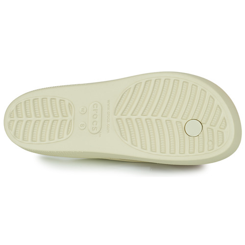 Crocs - CLASSIC PLATFORM FLIP W - Beige