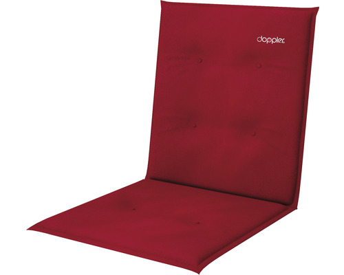 LOOK lage rugleuning stoelkussen, 100 x 48 x 4 cm, 100% polyester, rood