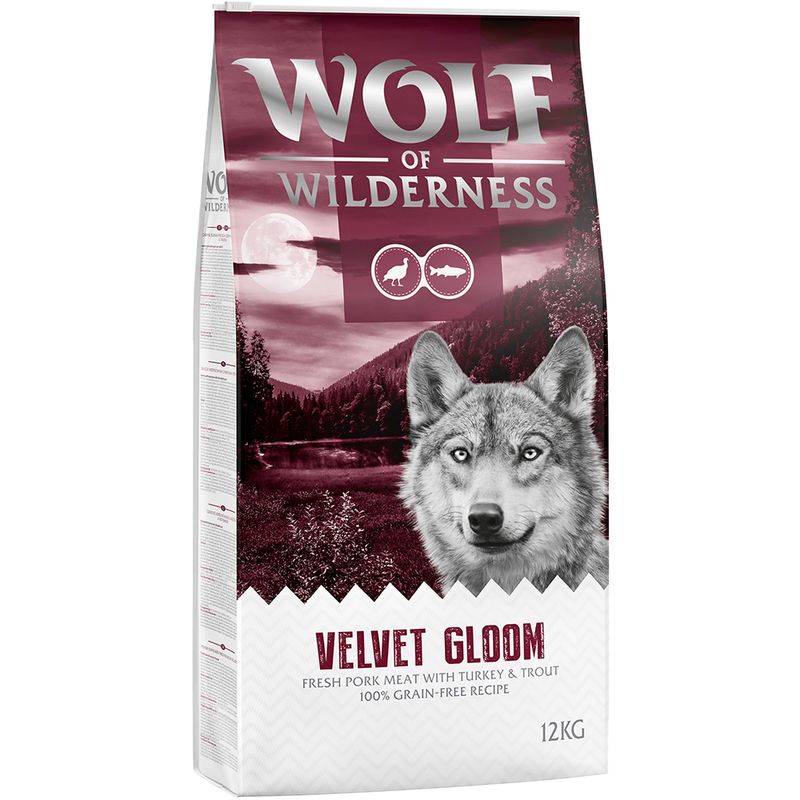 Wolf of Wilderness Velvet Gloom dinde, truite - sans céréales