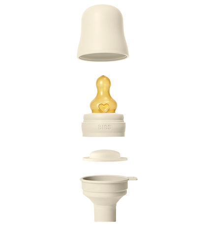 BIBS Babyflasche - 270 ml - PP/Naturgummi - Ivory