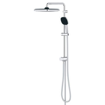 Grohe Douchesysteem Vitalio Comfort 250 Douchesysteem vierkant met omstelling, Max. 8,0L/M Bij 3 Bar Chroom - hartafstand kraan 15 cm