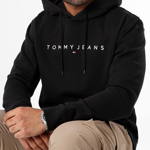 Sweat Capuche Linear Logo 7985 Noir