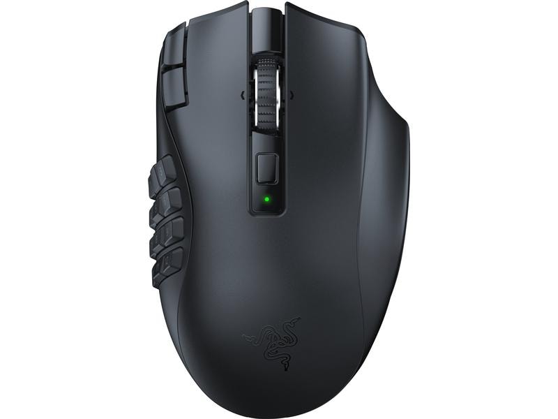 Razer Gaming-Maus Naga V2 HyperSpeed Ergonomische, kabellose Gaming-Maus mit optischem 30'000 dpi Sensor
