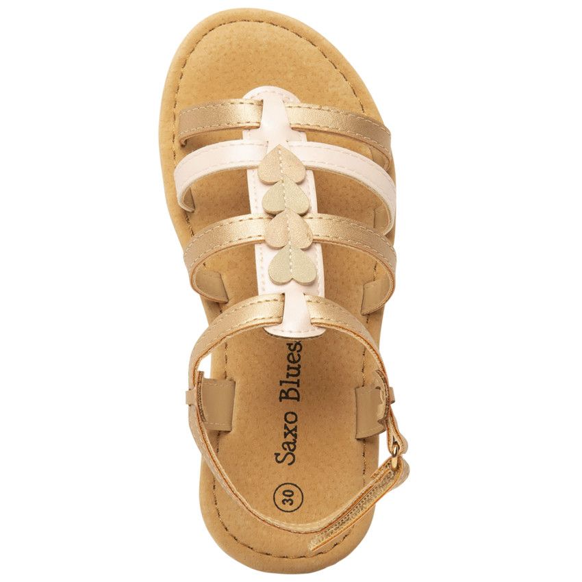 NU PIED ROSE CLAIR POUDRE VELCRO ARRIERE + LANIERES - Rose