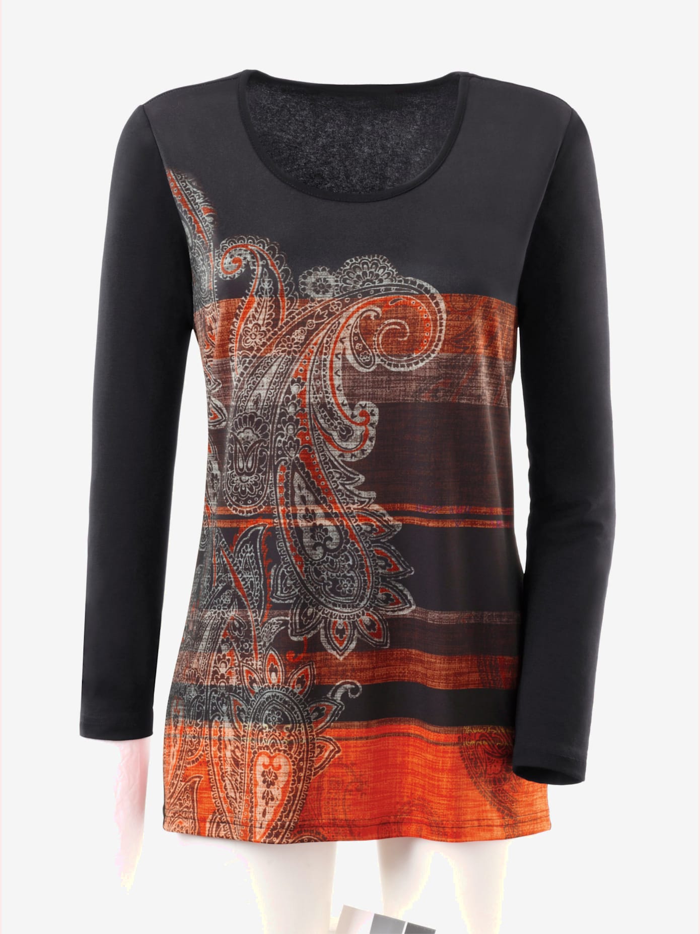 T-shirt long imprimé mode