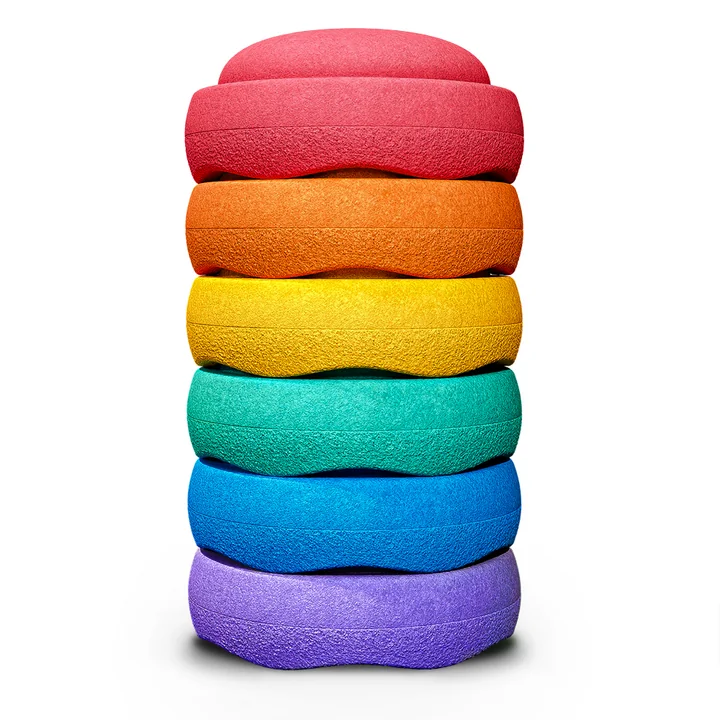 Stapelstein® - Original Grow, rainbow classic (6er-Set)