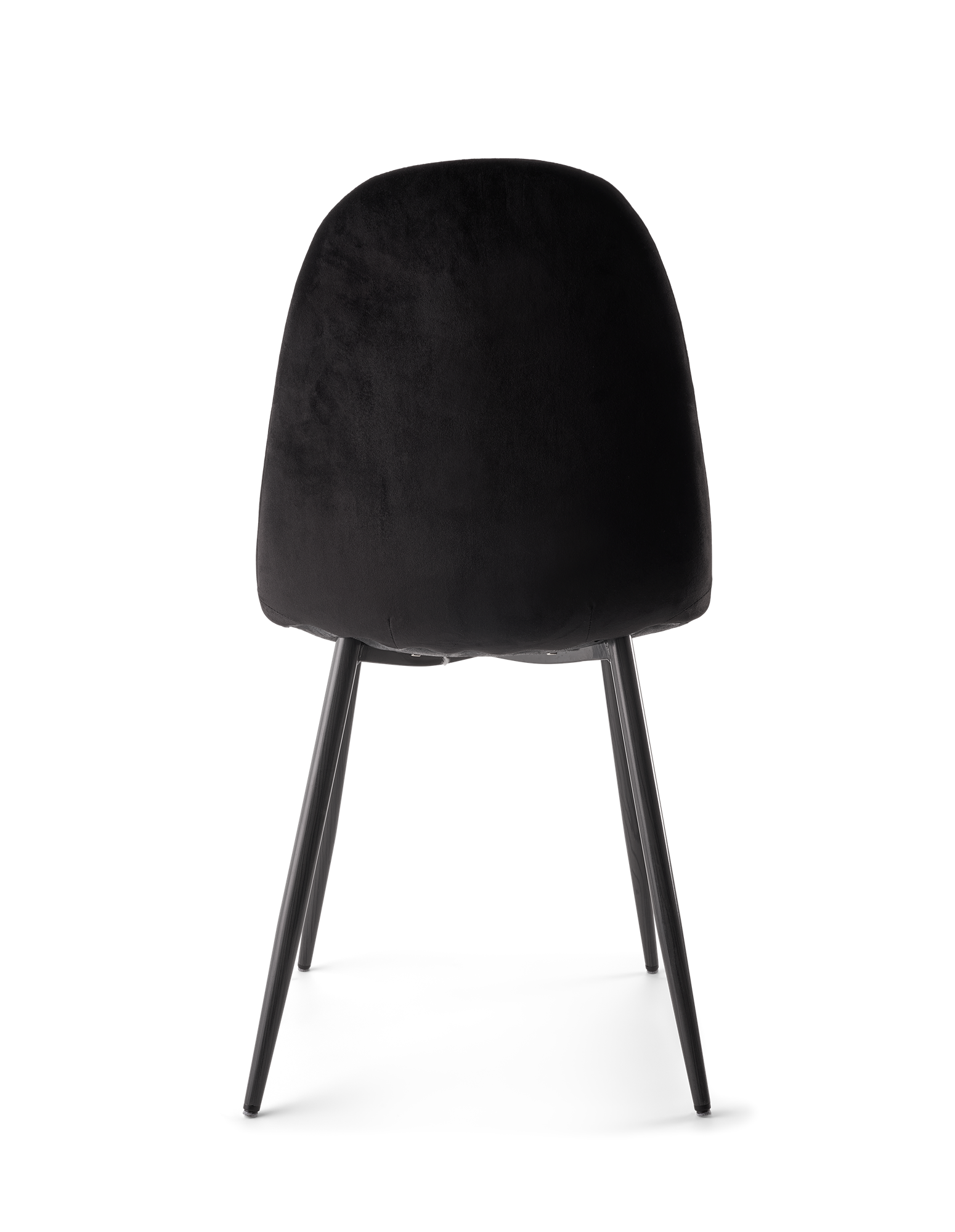 Stol i velour | Polyester/jern/poppeltræ/skum. 40,5 x 44,5 x 89 cm. | Smokey Grey