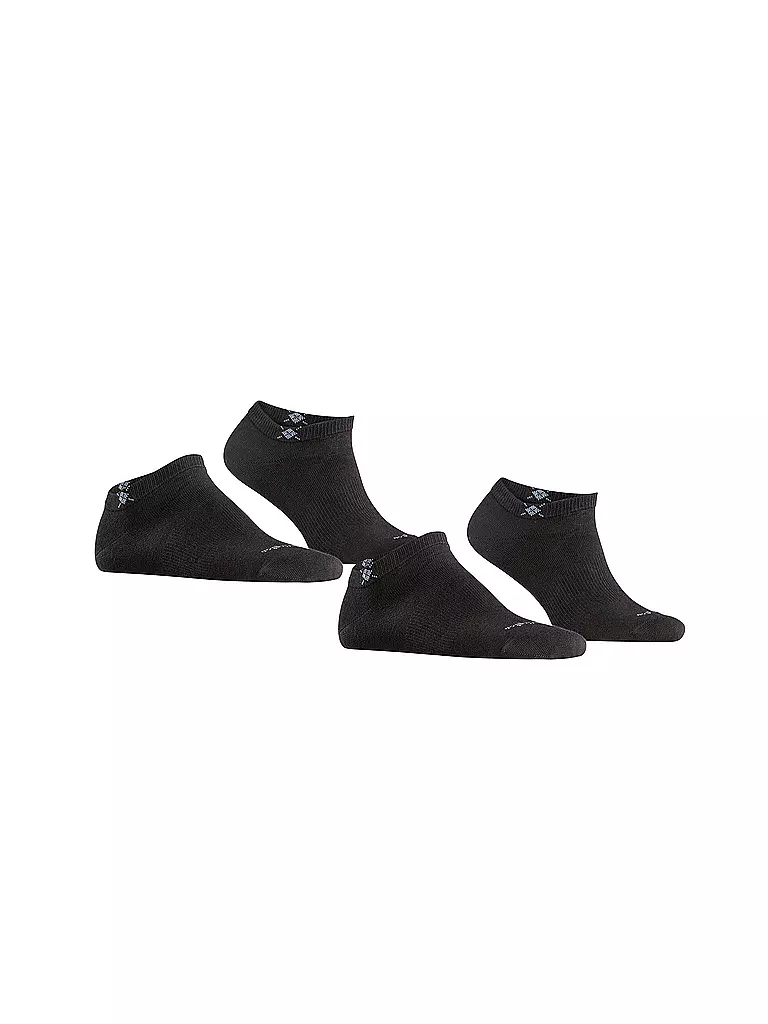 BURLINGTON Herren Sneaker Socken EVERYDAY 2-er Pkg. 40-46 black schwarz
