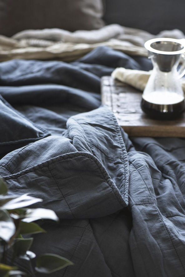 Ib Laursen Vintage quilt historical blue Blå