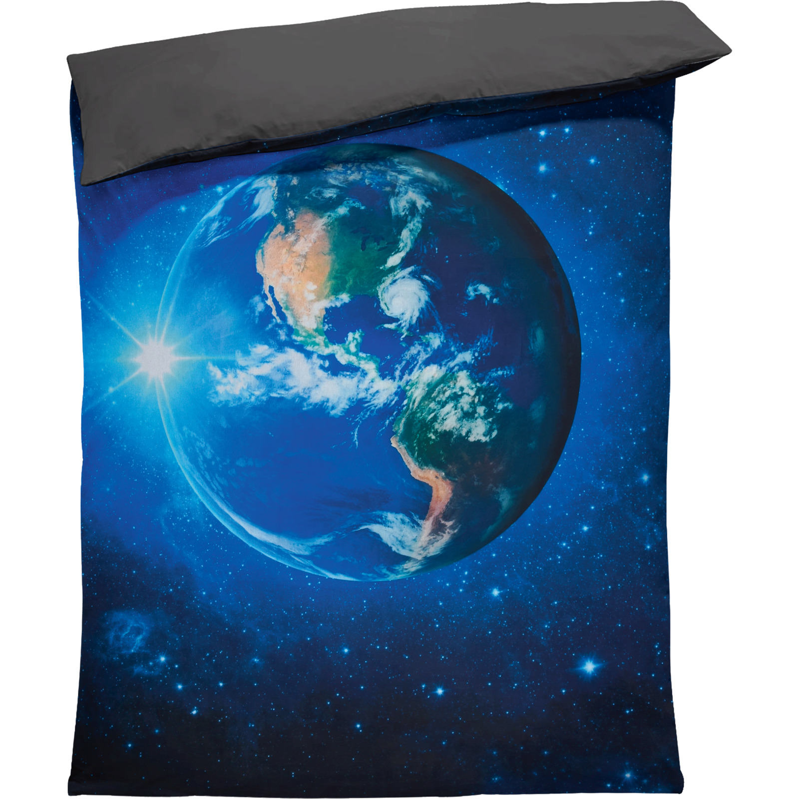 Bettwäsche Renforcé blau Universe 50x70 Kissenbezug