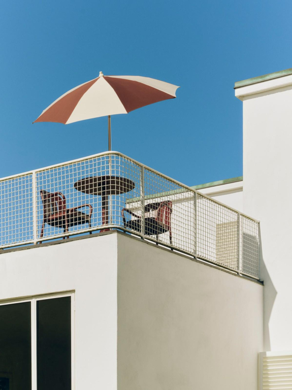 Hay Terrazza parasol achthoek wit en grijs