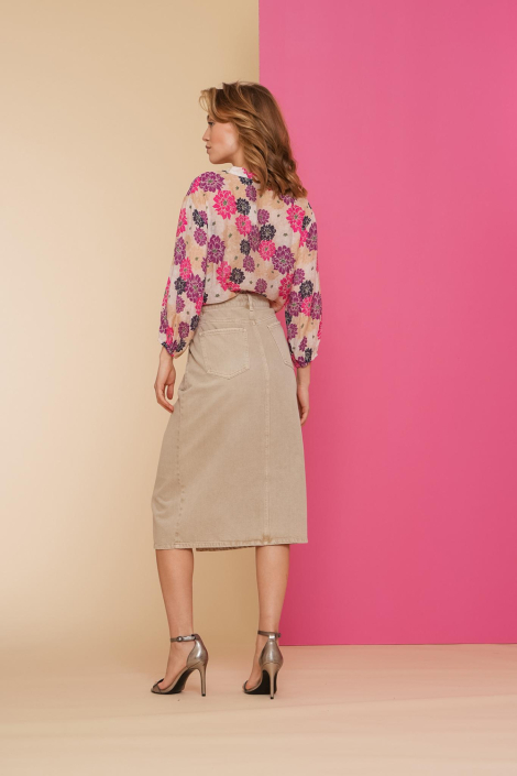 Geisha beige dames rok