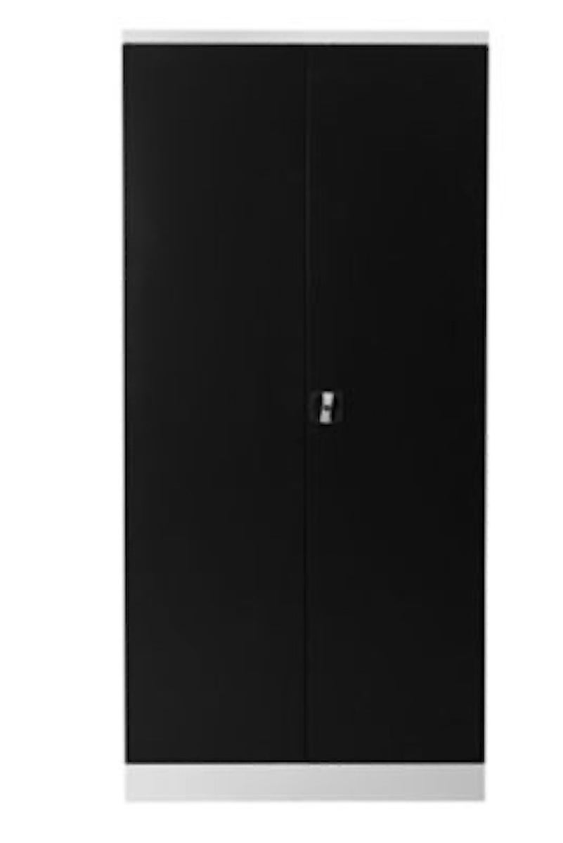 PROREGAL stalen kast Bee met 4 planken, afmetingen (H x B x D): 195 x 92 x 42 cm, gepoedercoat plankmateriaal, wit & antraciet