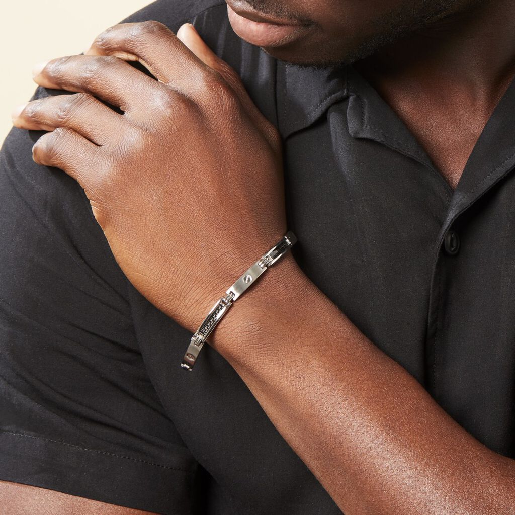 Bracelet Patrick Acier Blanc