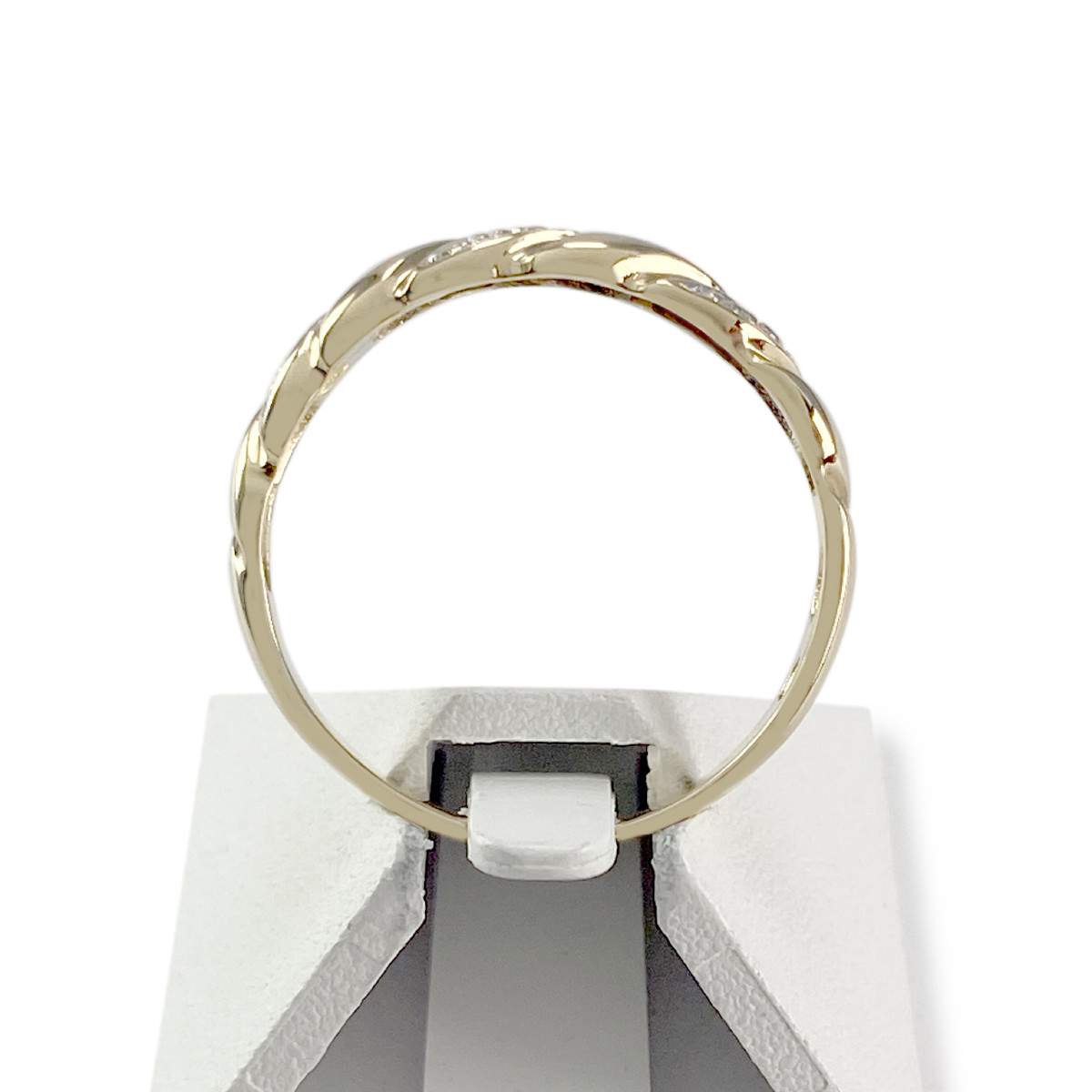 Bague d'occasion or 750 jaune et rhodié diamant