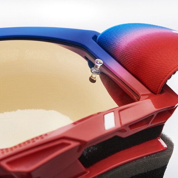 100% - Masque Accuri 2 Unity - True Gold Mirror Bleu / Rouge / Blanc