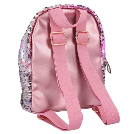 Depesche TOPModel kleiner Rucksack Streichpailletten rose multicolor