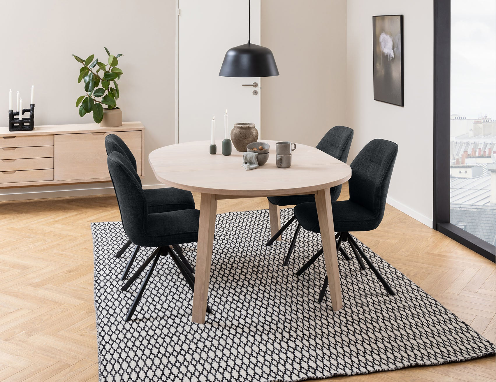 Mala Eetkamertafel - ø120cm - Licht Eiken