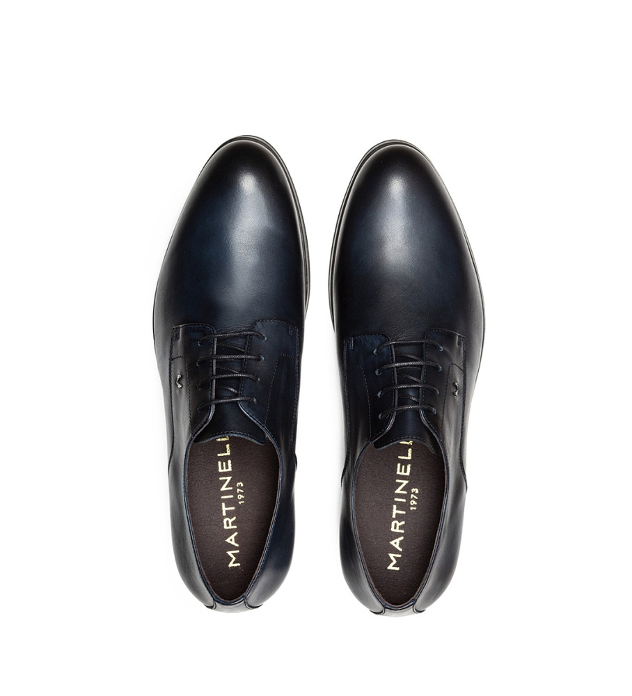 Sapatos Martinelli Empire em couro azul marinho