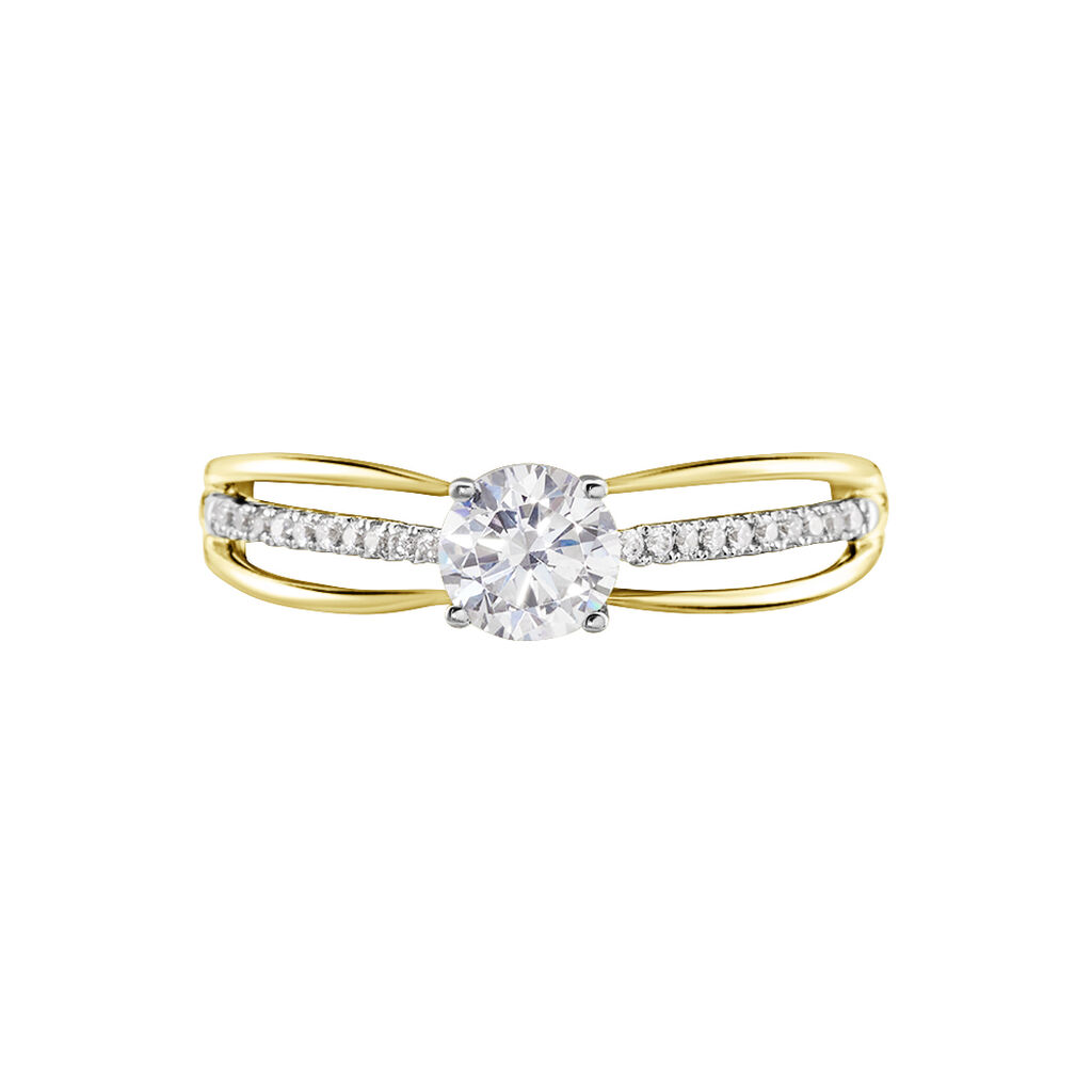 Bague Or Jaune Rodrigo Oxyde De Zirconium