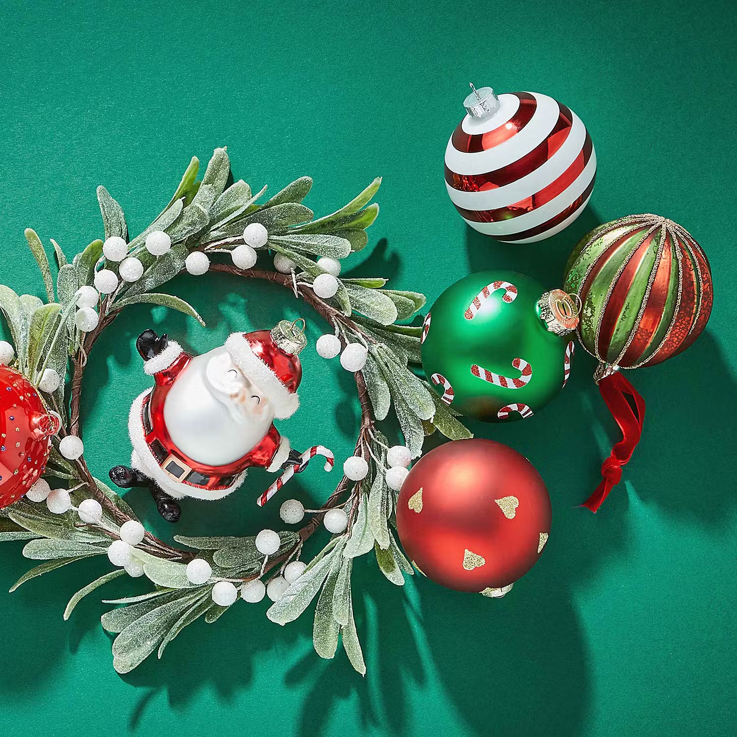 HANG ON Weihnachtskugel Candy Cane 4er-Set