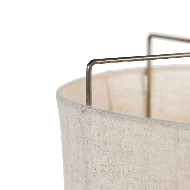 Design vloerlamp beige linnen kap - Rich