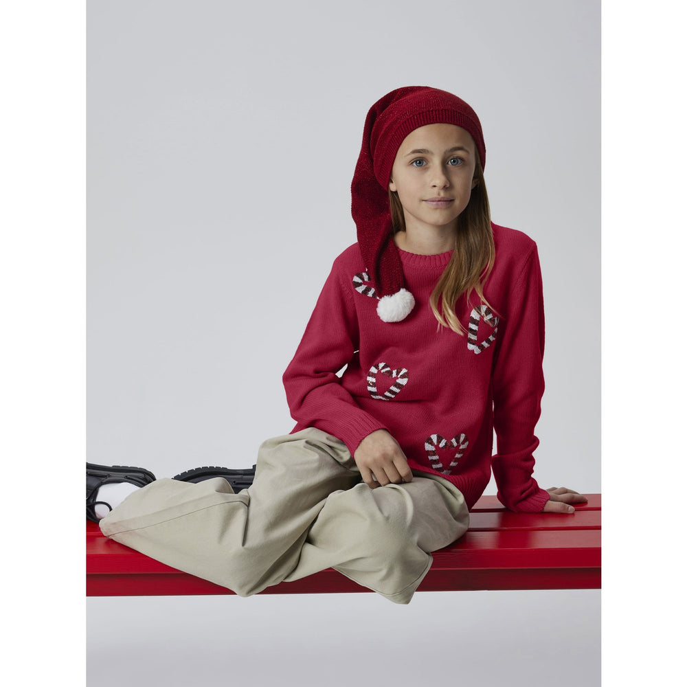 Køb Name It Jester Red Nkfrajul Ls Loose Strik