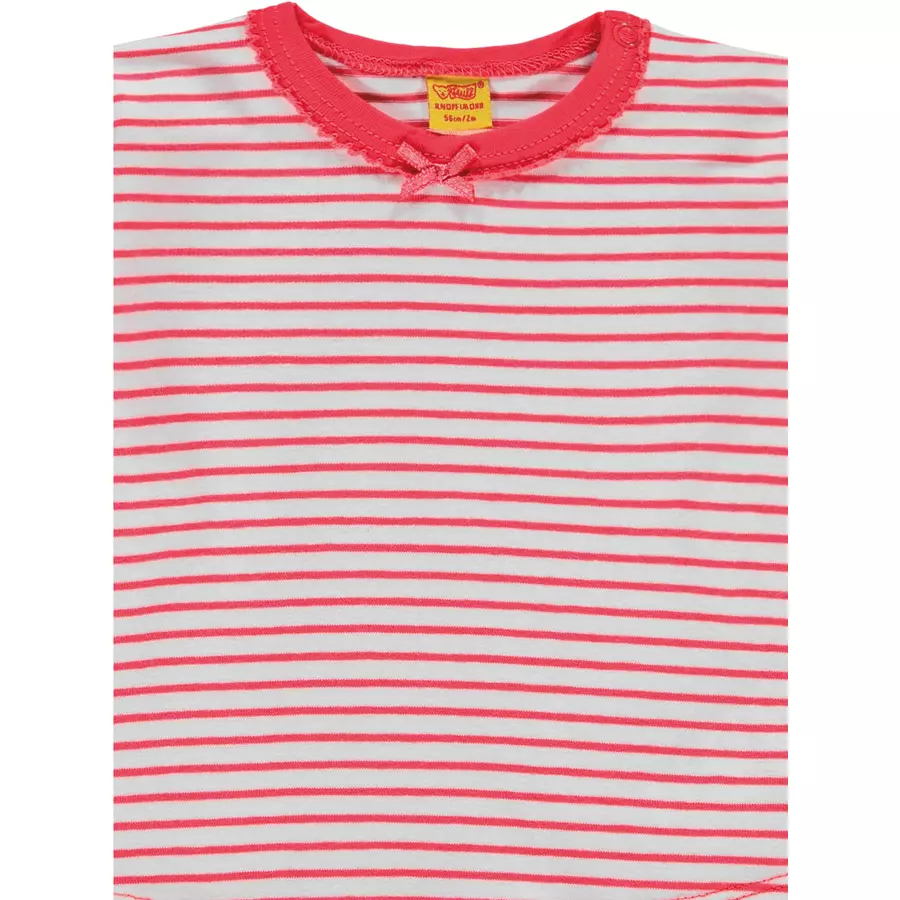 Steiff Girls Langarmshirt, Ringel rot