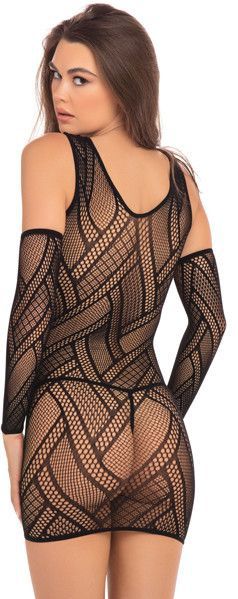 Throw Down 3PC MiniDress - One Size - Zwart