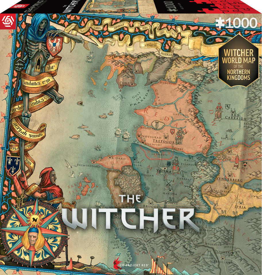 Good Loot - Gaming Puzzle: The Witcher 3 The Northern Kingdoms Puzzles - 1000