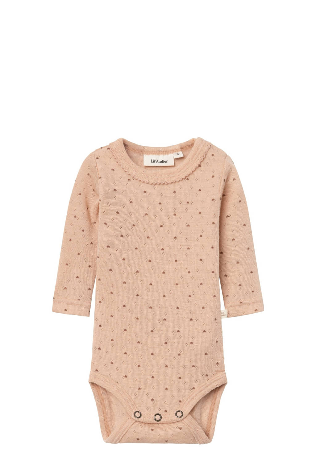 LIL' ATELIER wollen romper NBFNAVA roze
