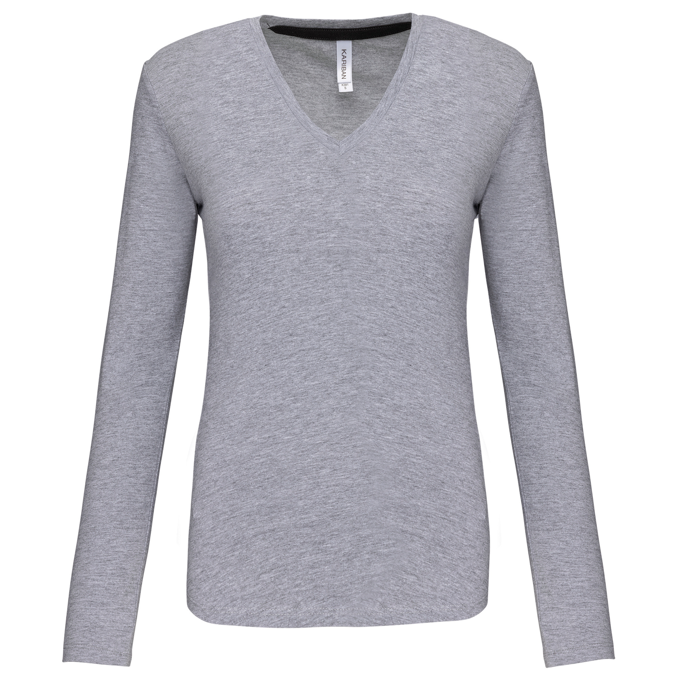 Kariban K382 - T-SHIRT COL V MANCHES LONGUES FEMME