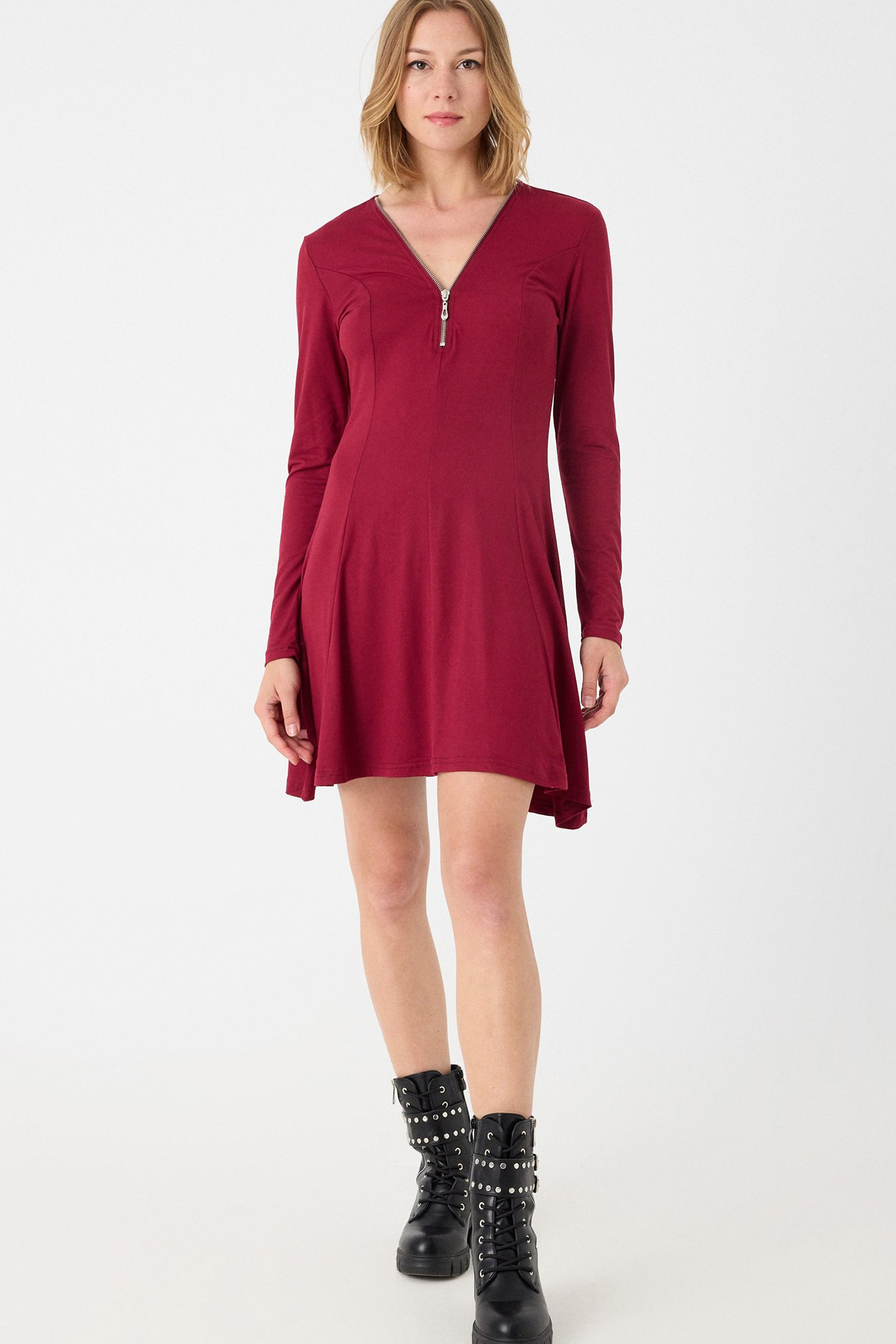 Vestido com zíper