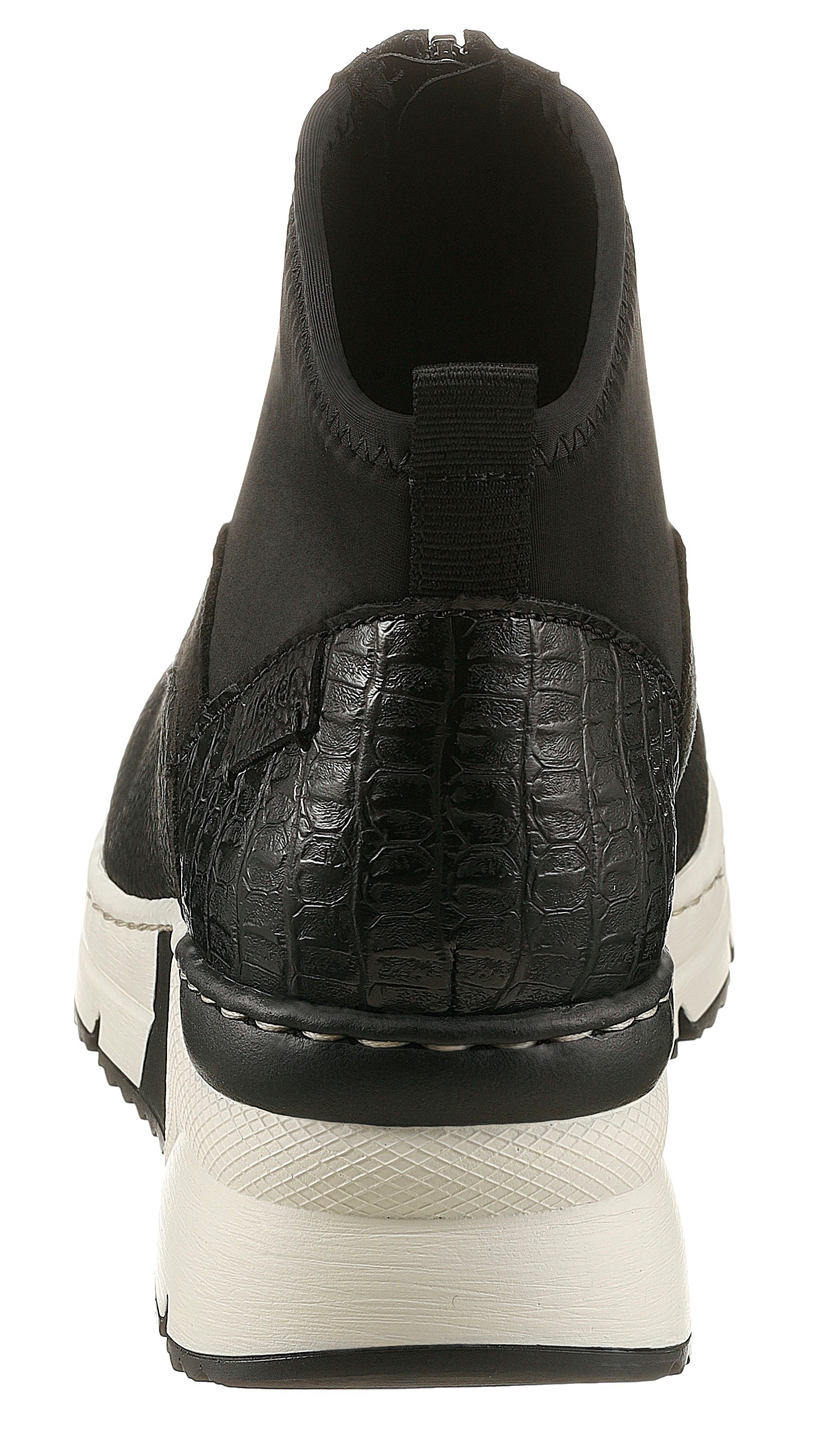 Rieker Schlupfboots  Stiefelette, High Top Sneaker mit Reissverschluss auf der Vorderseite